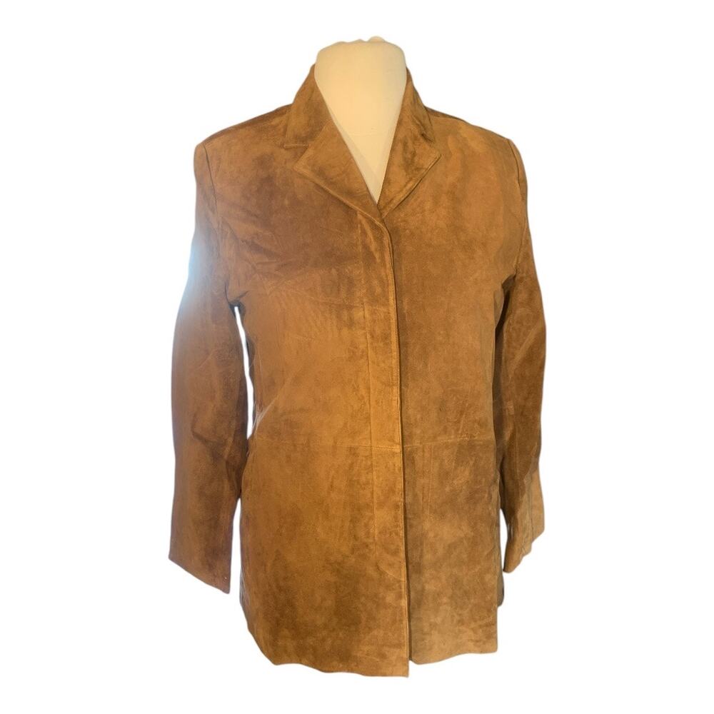 Vintage Valerie Stevens Silky Suede Brown Leather Jacket M